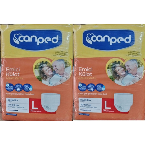 Canped Emici Külot Büyük Boy (Large) Hasta Bezi 2x30=60 Adet