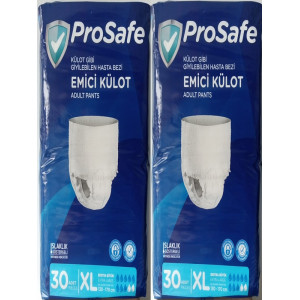 Prosafe Emici Külot Hasta Bezi X-LARGE  Beden 60 Adet (2x30)  130-170 CM